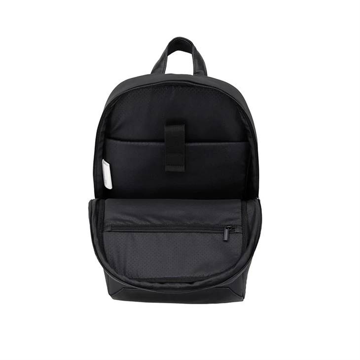 Leather laptop backpack lining