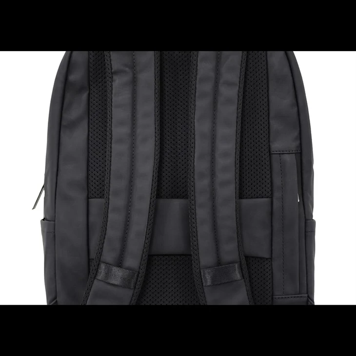 Leather laptop backpack back design